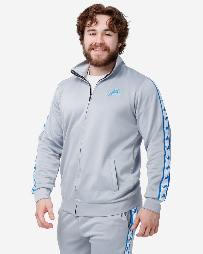 Detroit Lions Stripe Logo Track Jacket FOCO S - FOCO.com