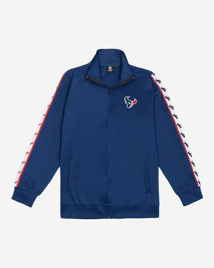 Houston Texans Stripe Logo Track Jacket FOCO - FOCO.com