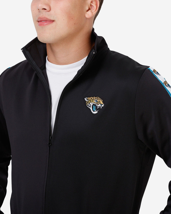 Jacksonville Jaguars Stripe Logo Track Jacket FOCO - FOCO.com