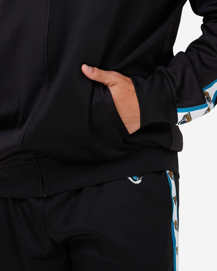 Jacksonville Jaguars Stripe Logo Track Jacket FOCO - FOCO.com