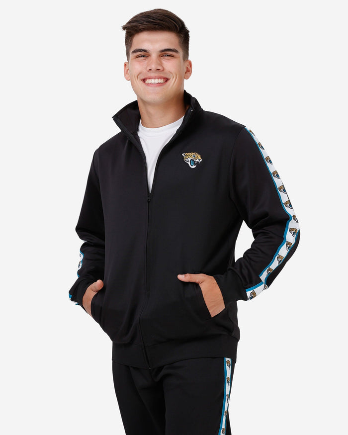 Jacksonville Jaguars Stripe Logo Track Jacket FOCO S - FOCO.com