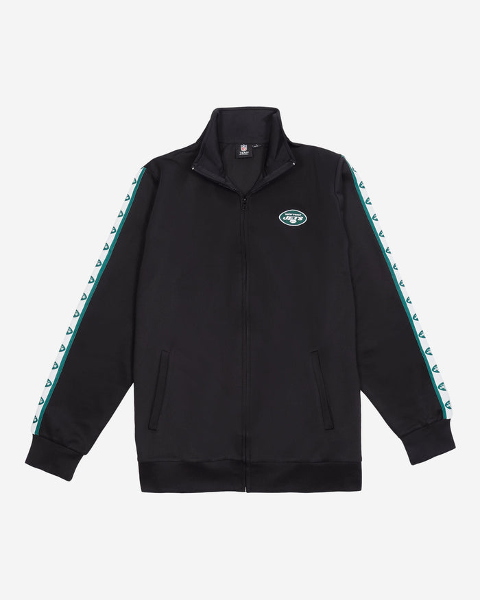 New York Jets Stripe Logo Track Jacket FOCO - FOCO.com