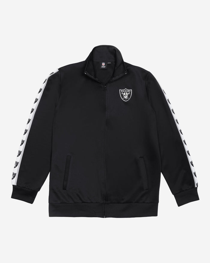 Las Vegas Raiders Stripe Logo Track Jacket FOCO - FOCO.com