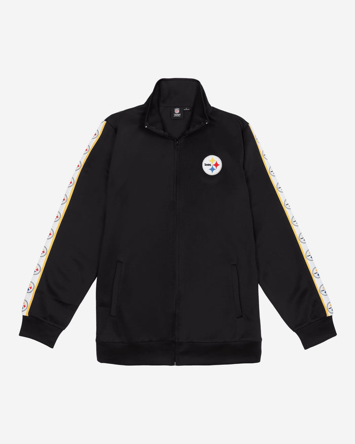 Pittsburgh Steelers Stripe Logo Track Jacket FOCO - FOCO.com