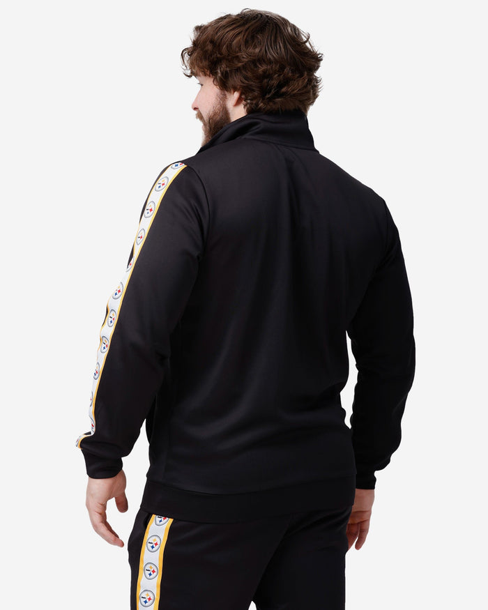 Pittsburgh Steelers Stripe Logo Track Jacket FOCO - FOCO.com