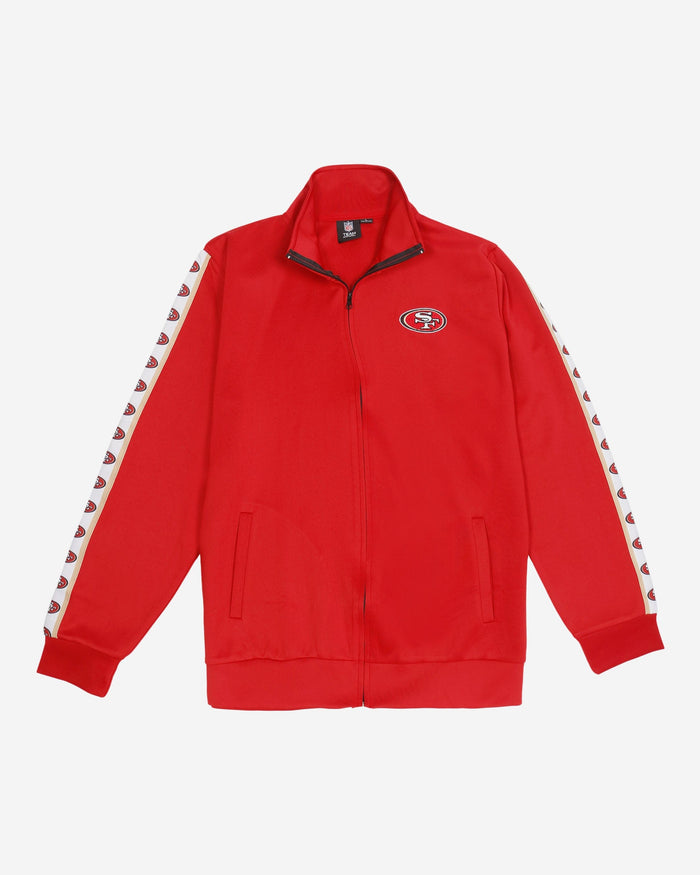 San Francisco 49ers Stripe Logo Track Jacket FOCO - FOCO.com