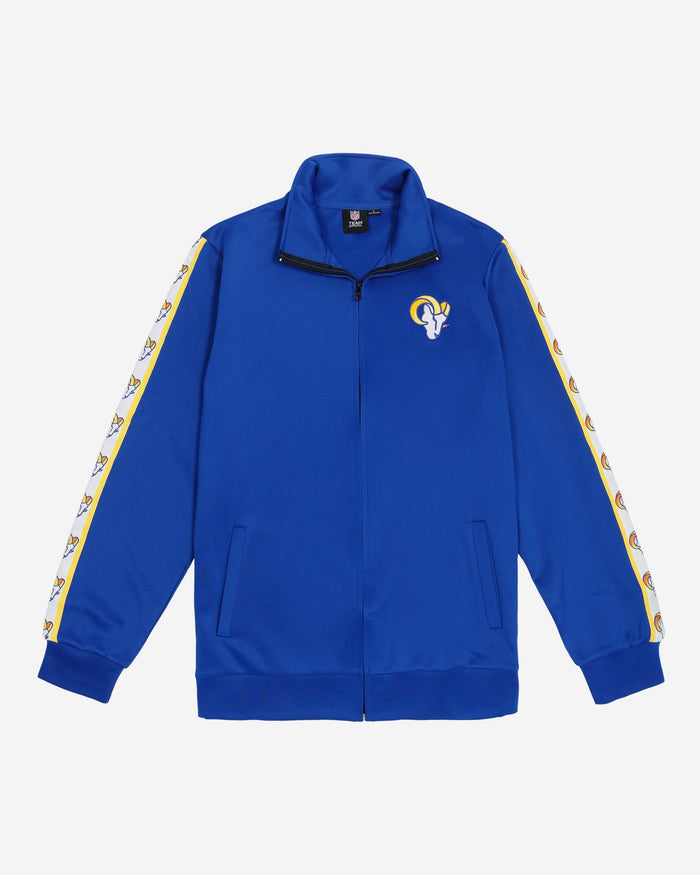 Los Angeles Rams Stripe Logo Track Jacket FOCO - FOCO.com