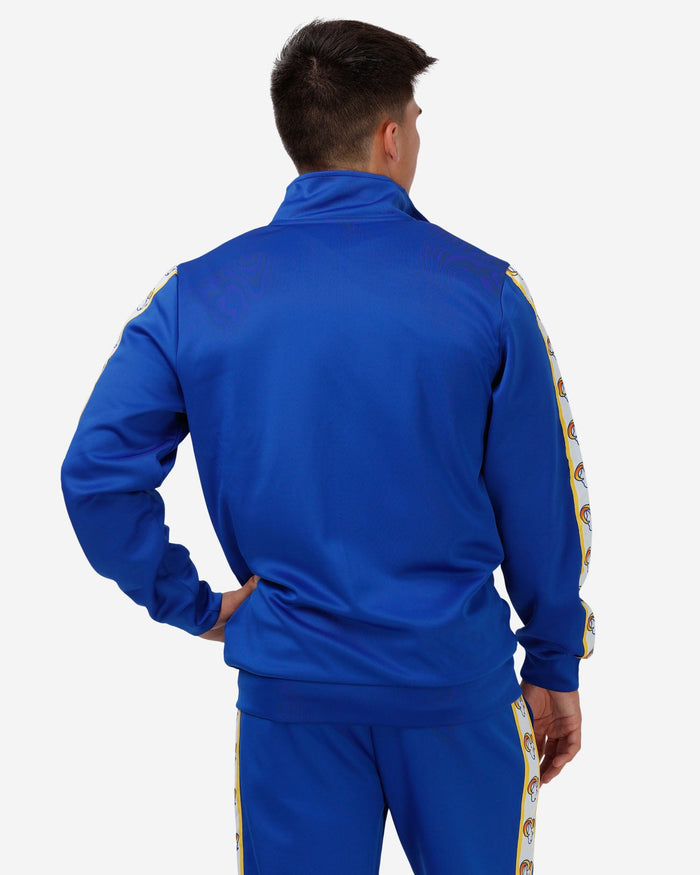 Los Angeles Rams Stripe Logo Track Jacket FOCO - FOCO.com