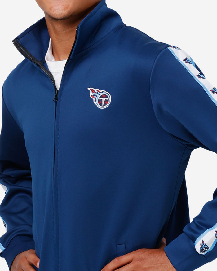 Tennessee Titans Stripe Logo Track Jacket FOCO - FOCO.com