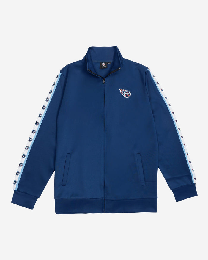 Tennessee Titans Stripe Logo Track Jacket FOCO - FOCO.com