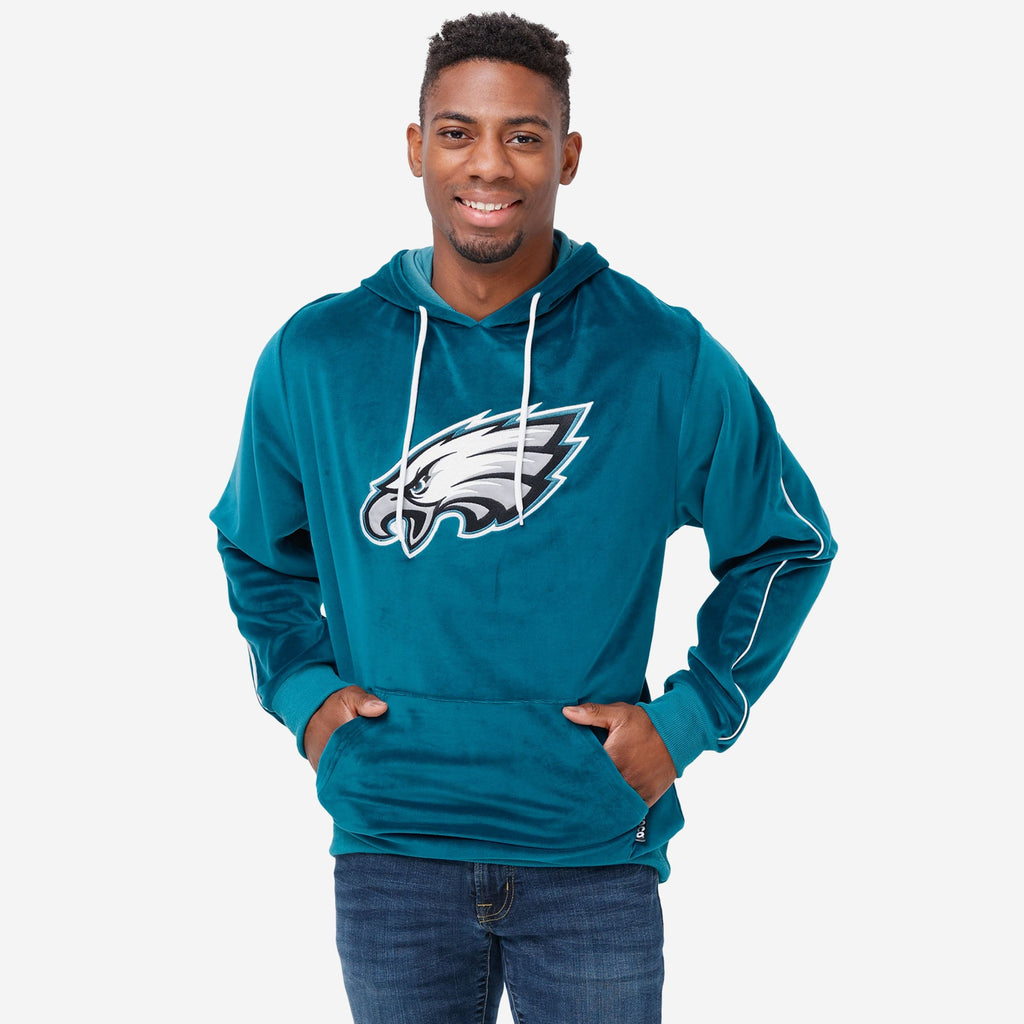 Philadelphia Eagles Velour Hooded Sweatshirt FOCO S - FOCO.com