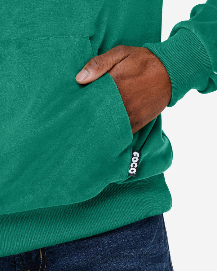 Philadelphia Eagles Kelly Green Velour Hooded Sweatshirt FOCO - FOCO.com