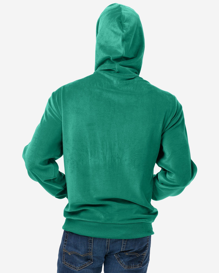 Philadelphia Eagles Kelly Green Velour Hooded Sweatshirt FOCO - FOCO.com