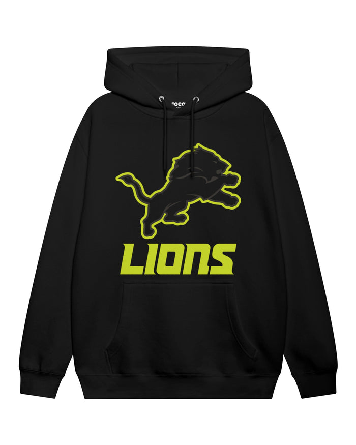 Detroit Lions Highlight Reel Hoodie FOCO Black/Volt S - FOCO.com