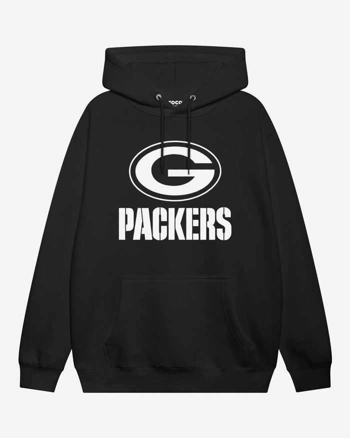 Green Bay Packers White Logo Hoodie FOCO S - FOCO.com