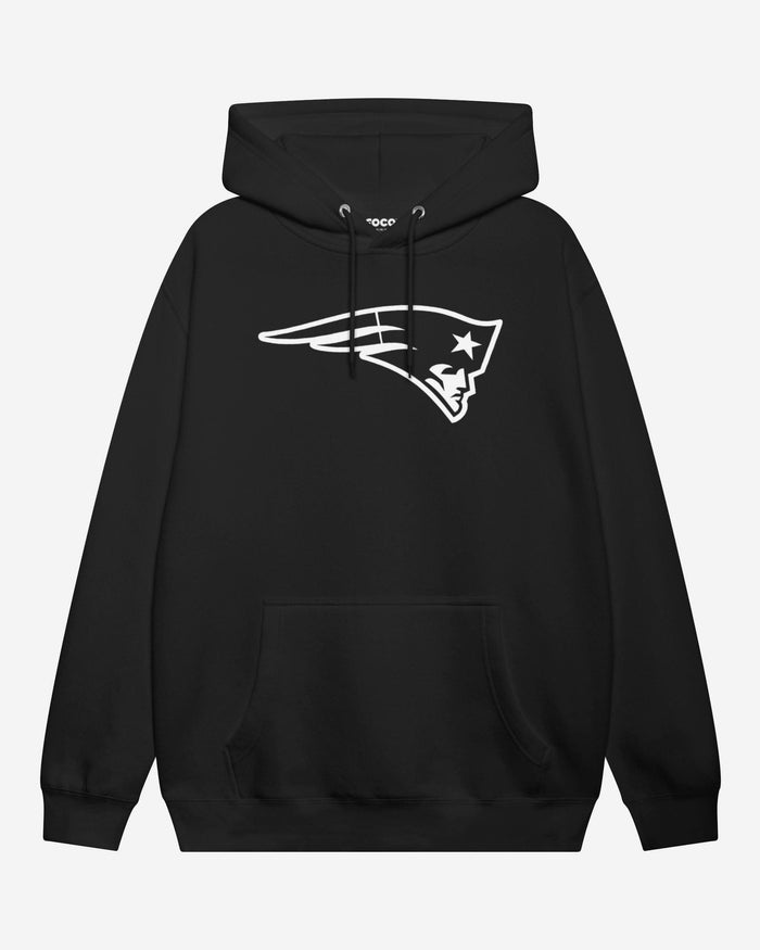 New England Patriots White Logo Hoodie FOCO S - FOCO.com