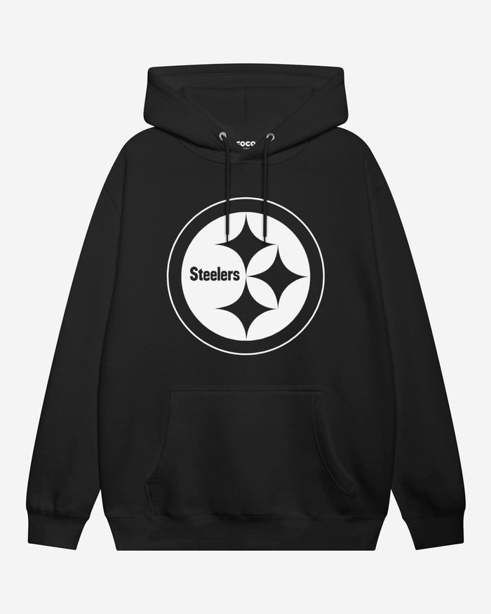 Pittsburgh Steelers White Logo Hoodie FOCO S - FOCO.com
