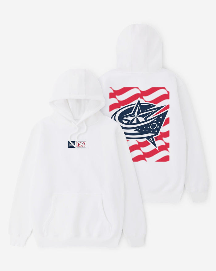 Columbus Blue Jackets American Heritage Hoodie FOCO S - FOCO.com