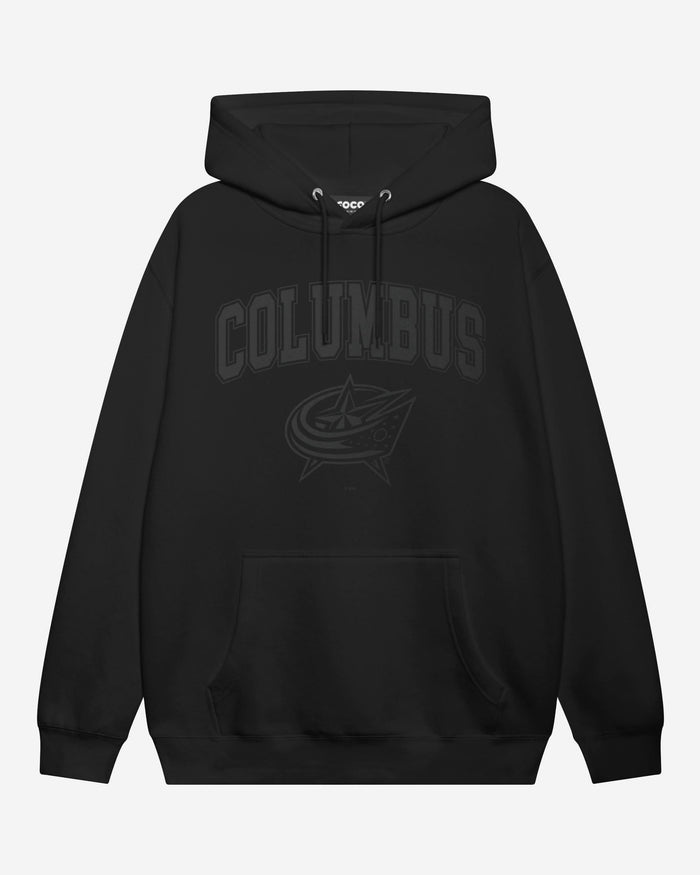 Columbus Blue Jackets Blackout Hoodie FOCO S - FOCO.com