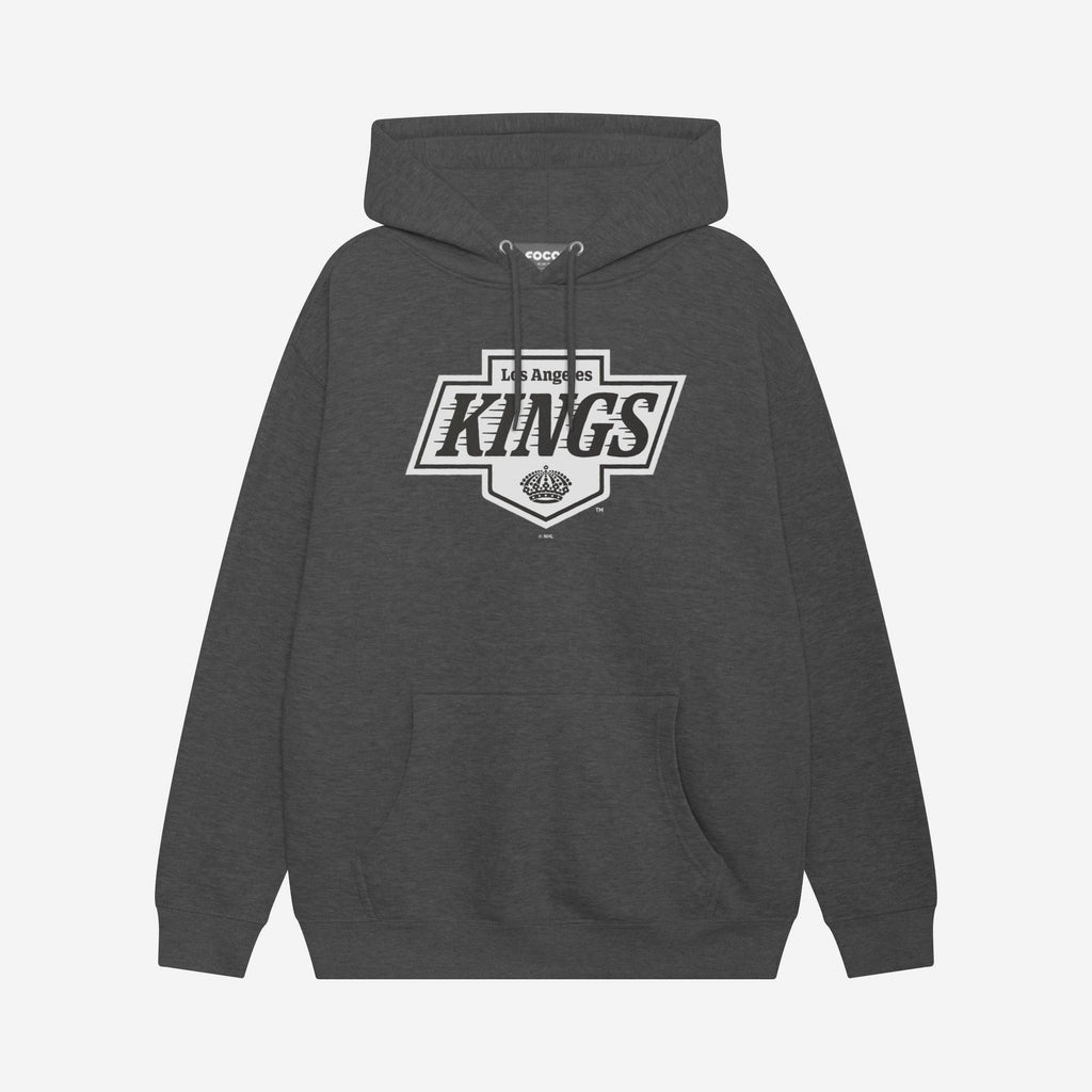 Los Angeles Kings Black & White Primary Logo Hoodie FOCO S - FOCO.com