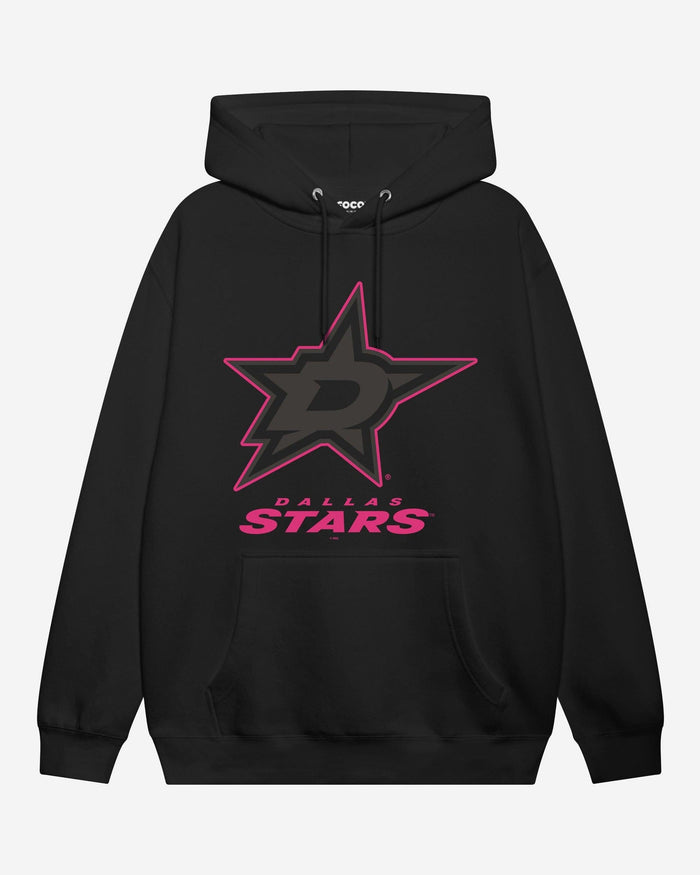 Dallas Stars Highlight Reel Hoodie FOCO Black/Neon Pink S - FOCO.com