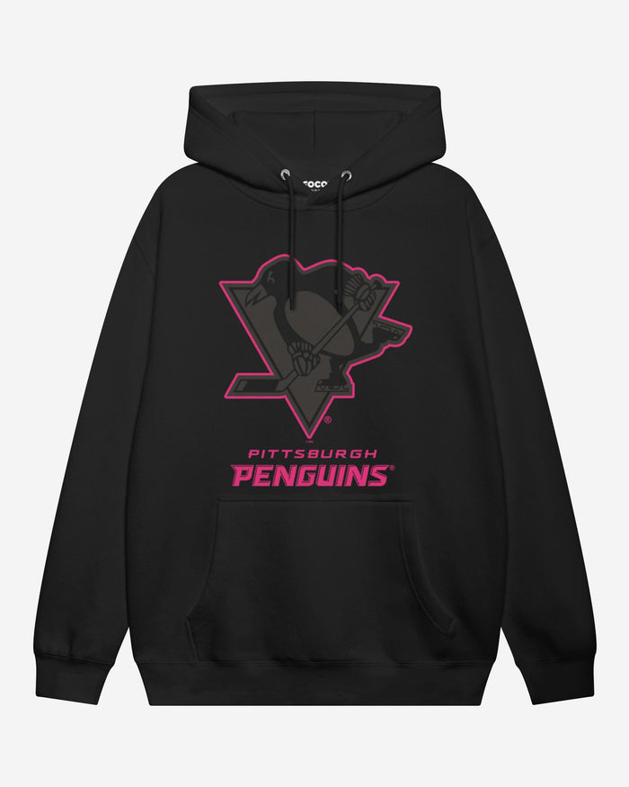 Pittsburgh Penguins Highlight Reel Hoodie FOCO Black/Neon Pink S - FOCO.com