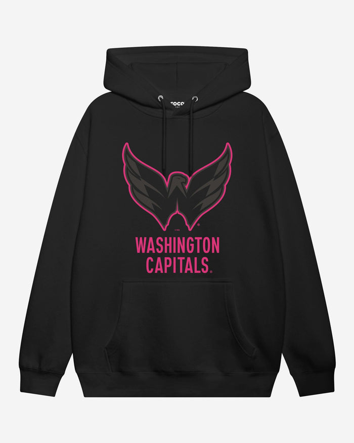 Washington Capitals Highlight Reel Hoodie FOCO Black/Neon Pink S - FOCO.com