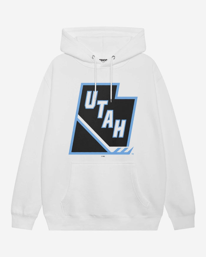 Utah Mammoth Tertiary Logo Hoodie FOCO White S - FOCO.com