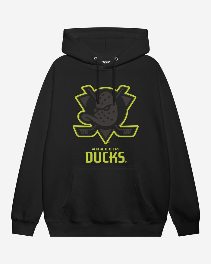 Anaheim Ducks Highlight Reel Hoodie FOCO Black/Volt S - FOCO.com