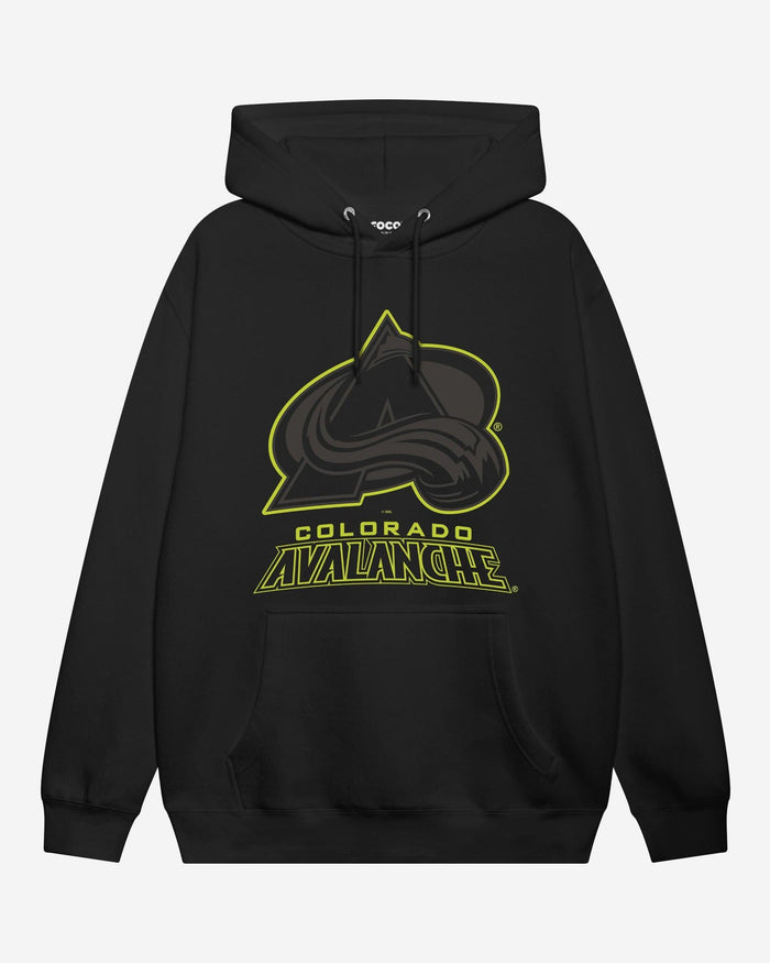 Colorado Avalanche Highlight Reel Hoodie FOCO Black/Volt S - FOCO.com
