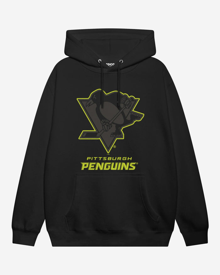 Pittsburgh Penguins Highlight Reel Hoodie FOCO Black/Volt S - FOCO.com