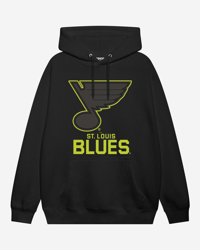 St Louis Blues Highlight Reel Hoodie FOCO Black/Volt S - FOCO.com