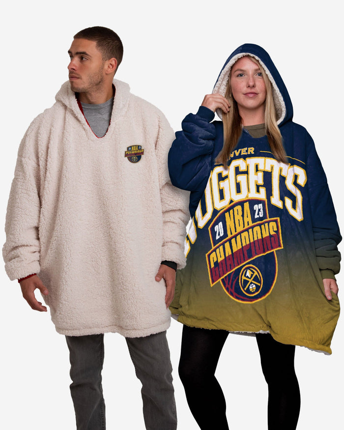 Denver Nuggets 2023 NBA Champions Reversible Colorblock Hoodeez FOCO - FOCO.com