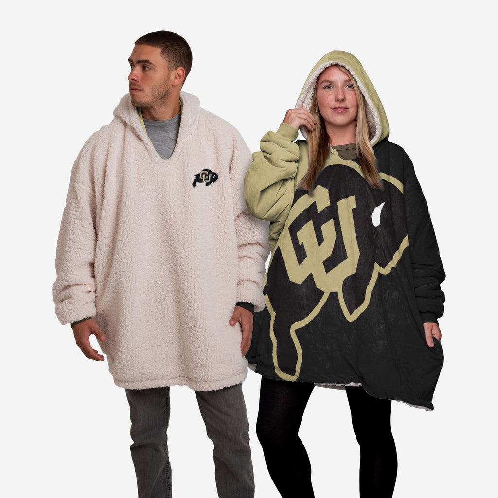 Colorado Buffaloes Reversible Colorblock Hoodeez FOCO - FOCO.com