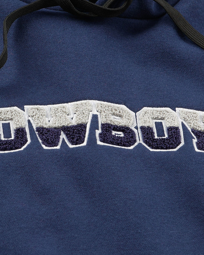 Dallas Cowboys Womens Cropped Chenille Hoodie FOCO - FOCO.com