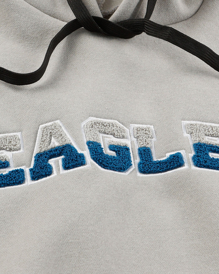 Philadelphia Eagles Womens Cropped Chenille Hoodie FOCO - FOCO.com