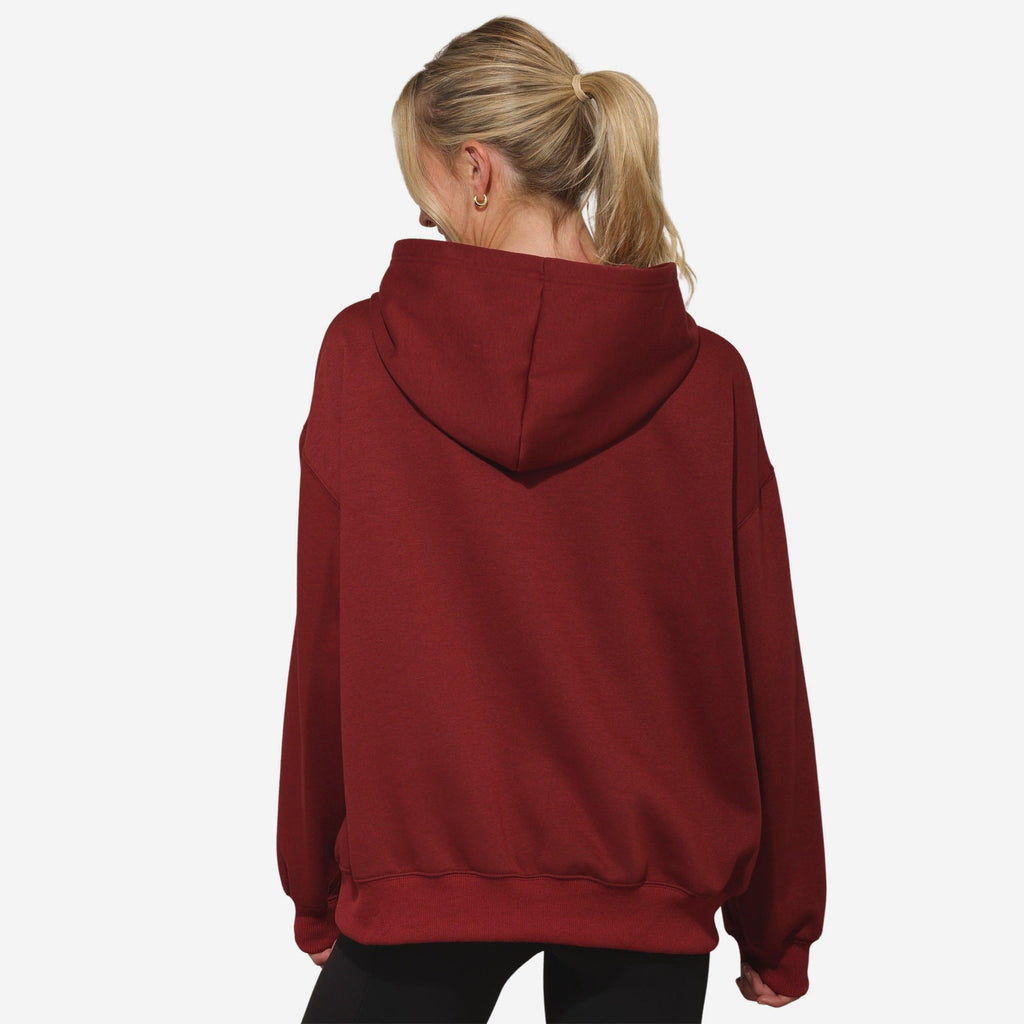 Washington Commanders Womens Rhinestone Logo Oversized Hoodie FOCO