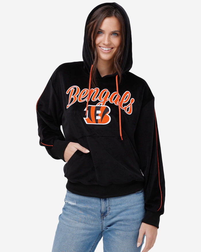 Cincinnati Bengals Womens Velour Hooded Sweatshirt FOCO S - FOCO.com