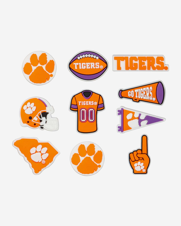 Clemson Tigers 10 Pack Team Clog Charms FOCO - FOCO.com