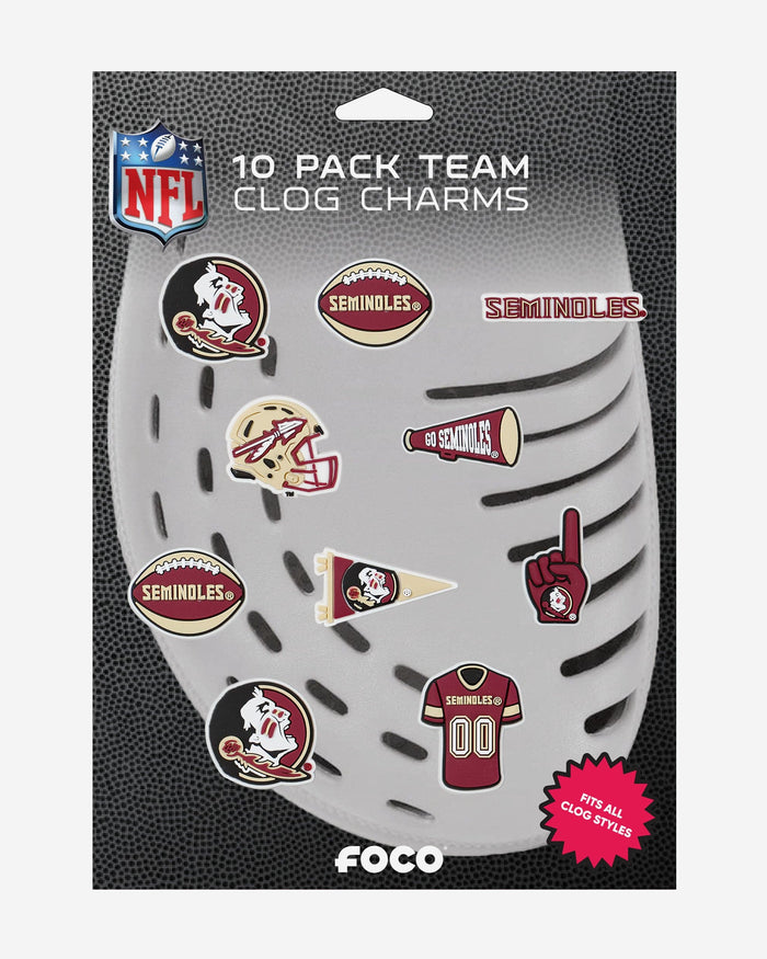 Florida State Seminoles 10 Pack Team Clog Charms FOCO - FOCO.com