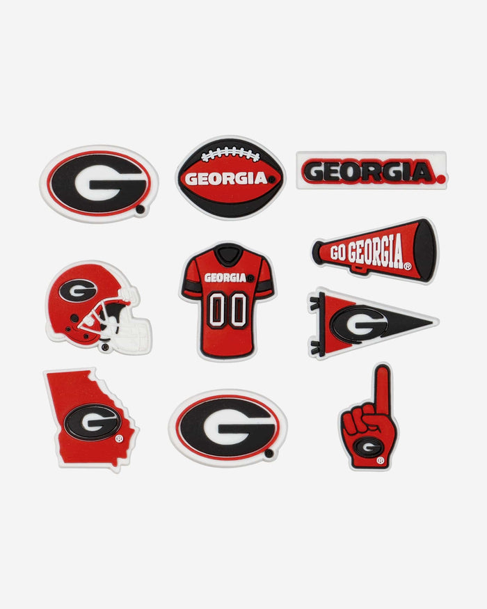 Georgia Bulldogs 10 Pack Team Clog Charms FOCO - FOCO.com