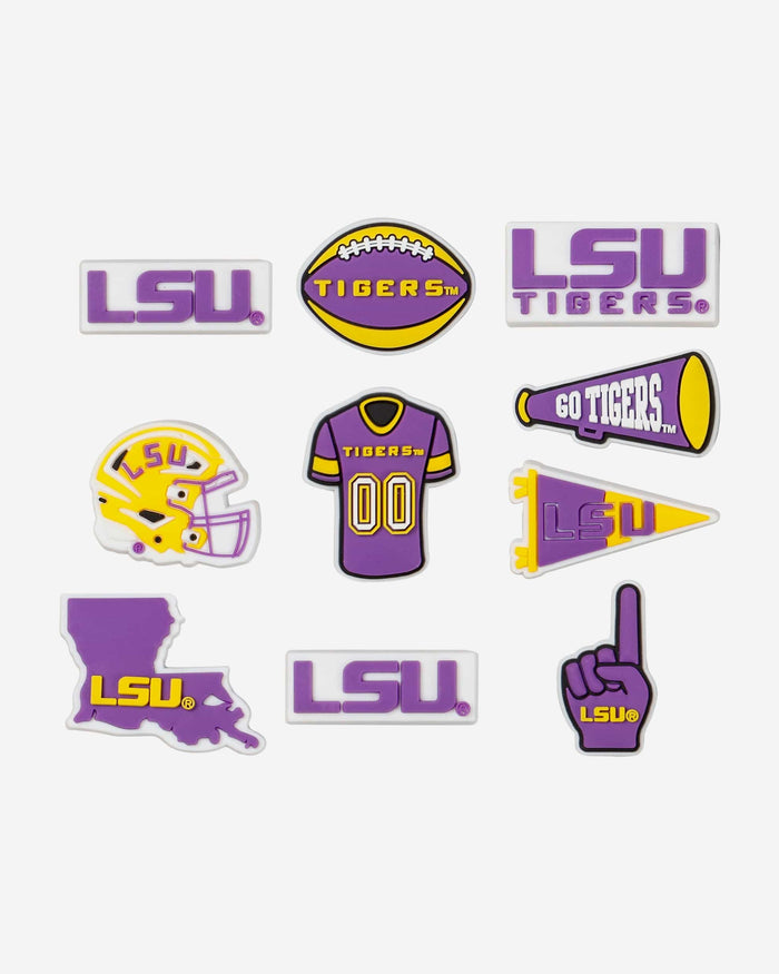 Lsu Tigers 10 Pack Team Clog Charms FOCO - FOCO.com