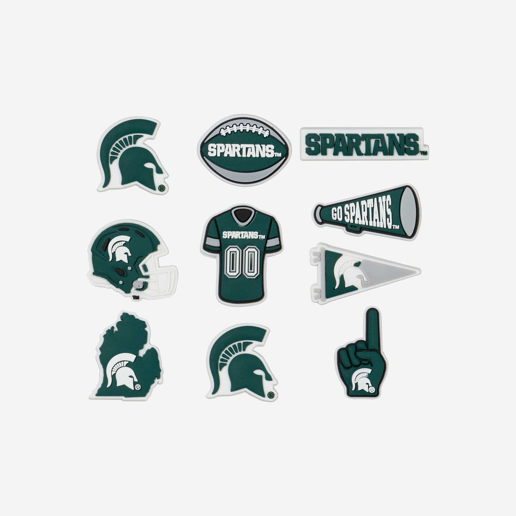 Michigan State Spartans 10 Pack Team Clog Charms FOCO - FOCO.com