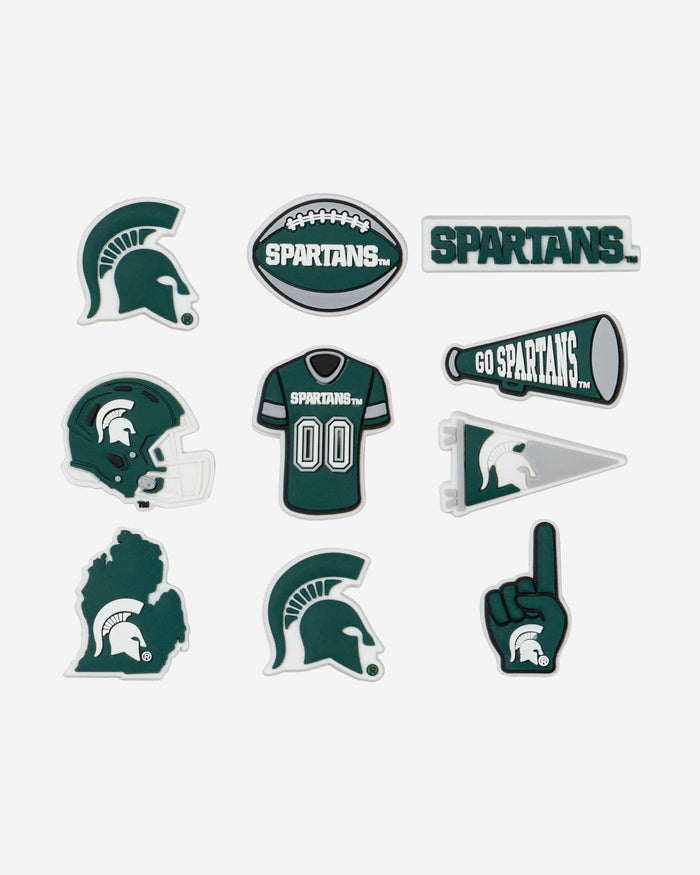 Michigan State Spartans 10 Pack Team Clog Charms FOCO - FOCO.com