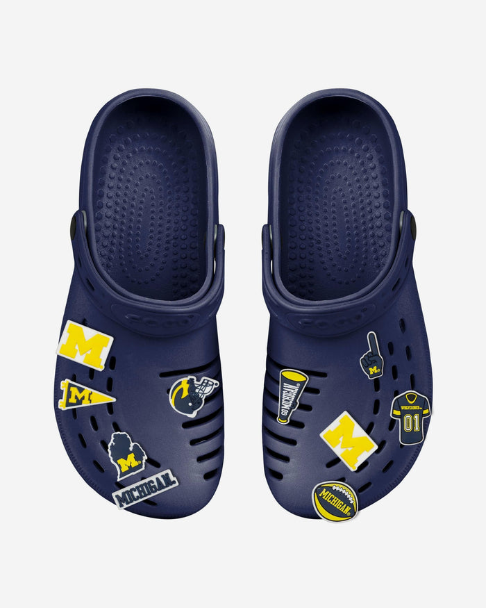 Michigan Wolverines 10 Pack Team Clog Charms FOCO - FOCO.com