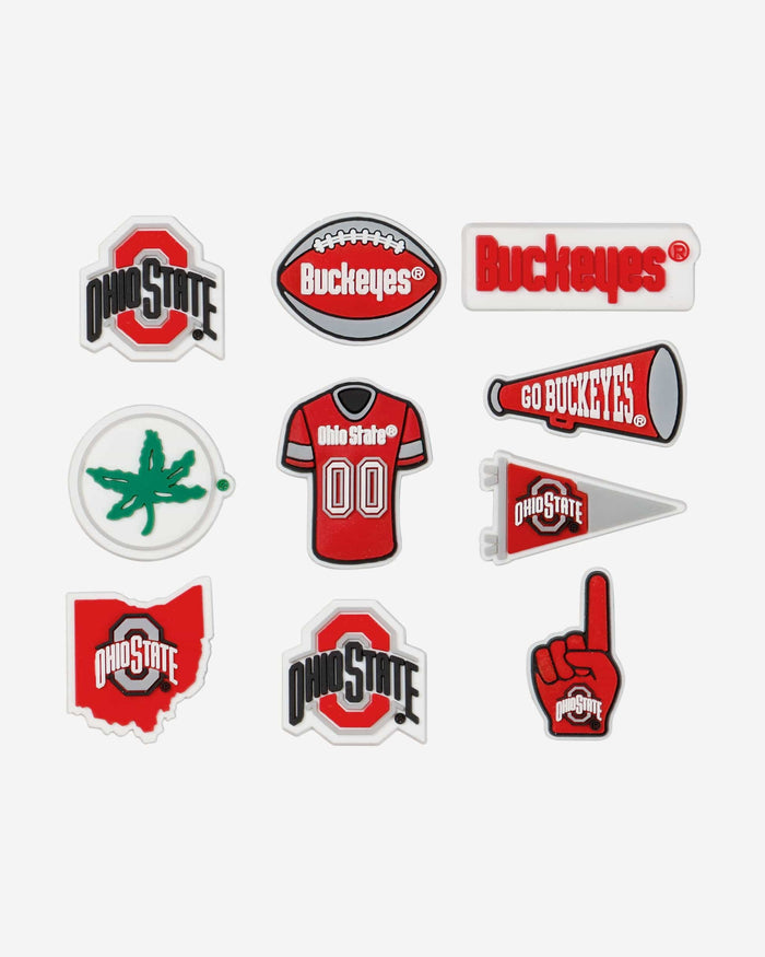 Ohio State Buckeyes 10 Pack Team Clog Charms FOCO - FOCO.com