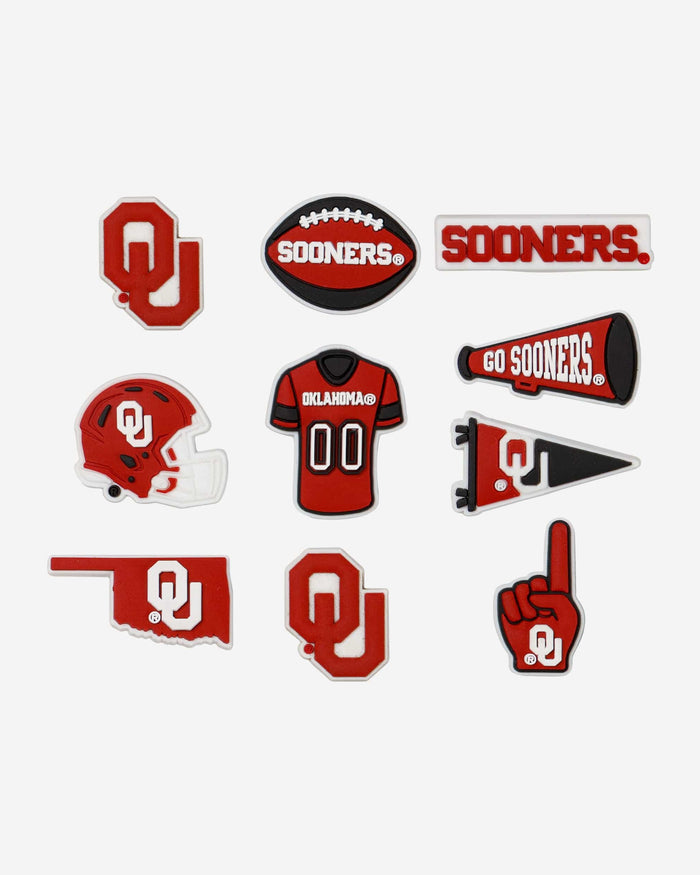 Oklahoma Sooners 10 Pack Team Clog Charms FOCO - FOCO.com