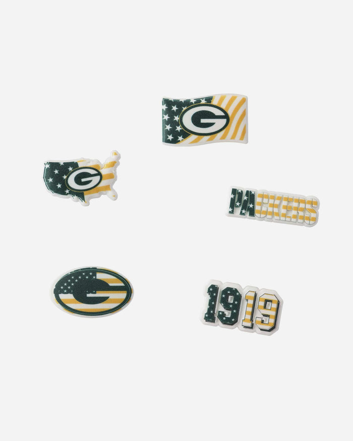 Green Bay Packers Americana 5 Pack Team Clog Charms FOCO - FOCO.com