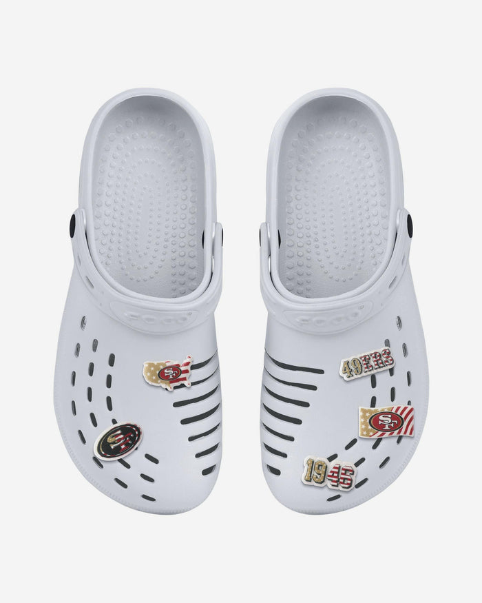 San Francisco 49ers Americana 5 Pack Team Clog Charms FOCO - FOCO.com
