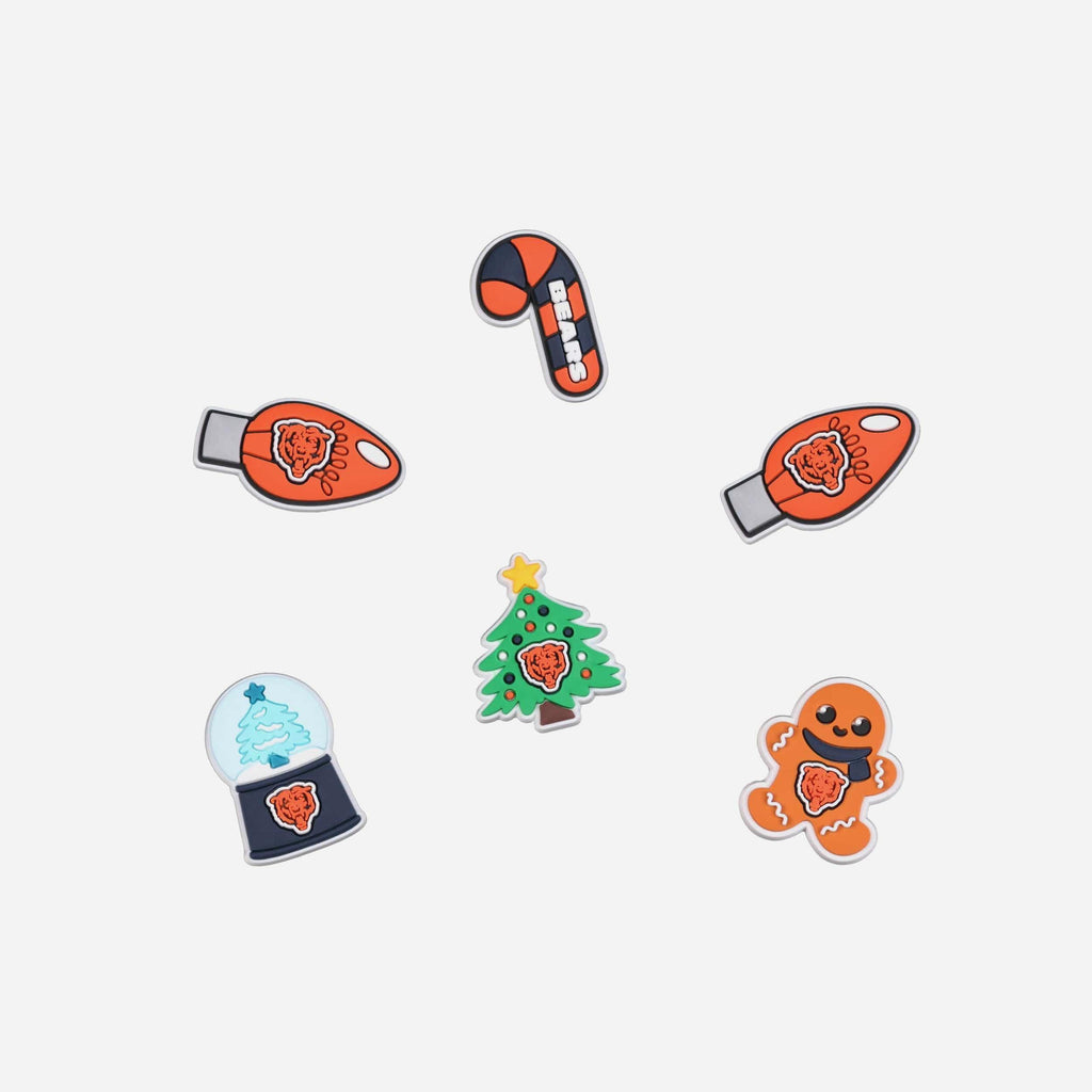 Chicago Bears 6 Pack Holiday Team Clog Charms FOCO - FOCO.com